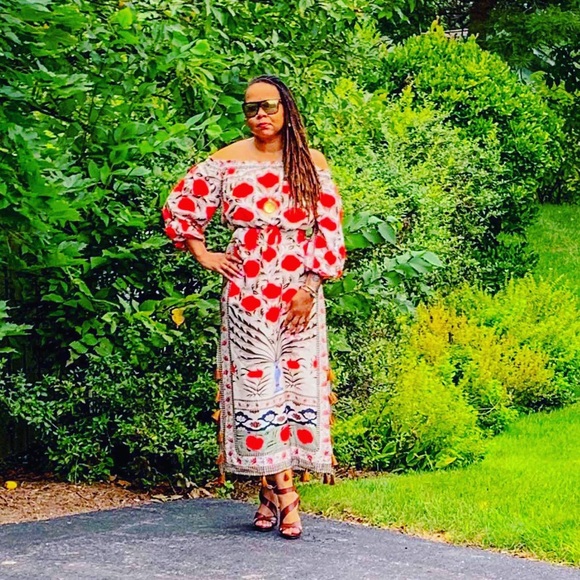 Bohemian Rose Print Maxi in All Sizes - Picture 3 of 8